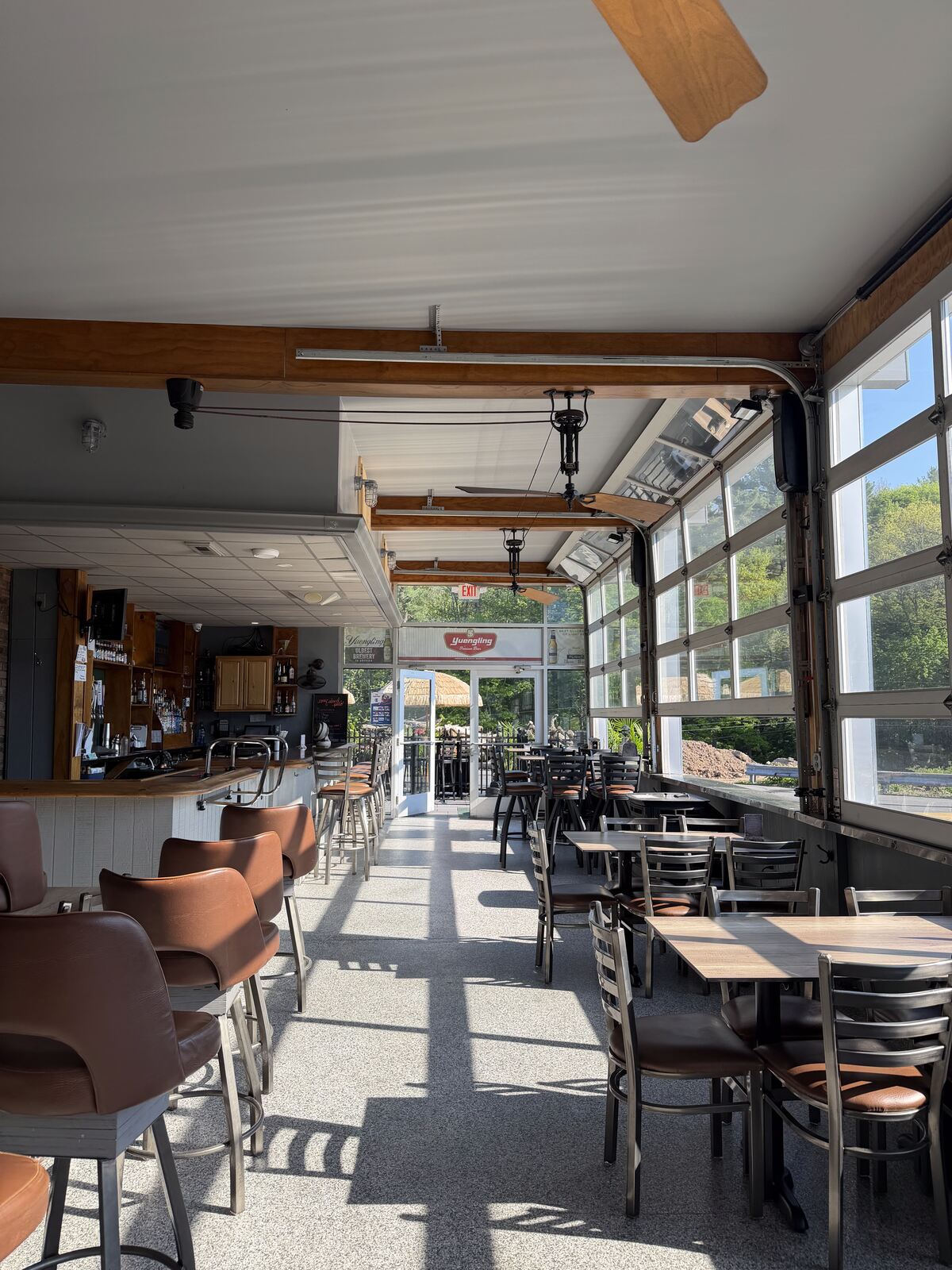 The four-season patio at The Coney Island in Pottsville, PA.